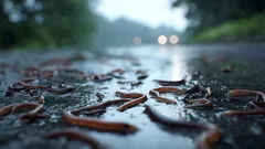 Miliony červů na povrchu: co je ve skutečnosti nutí vylézat